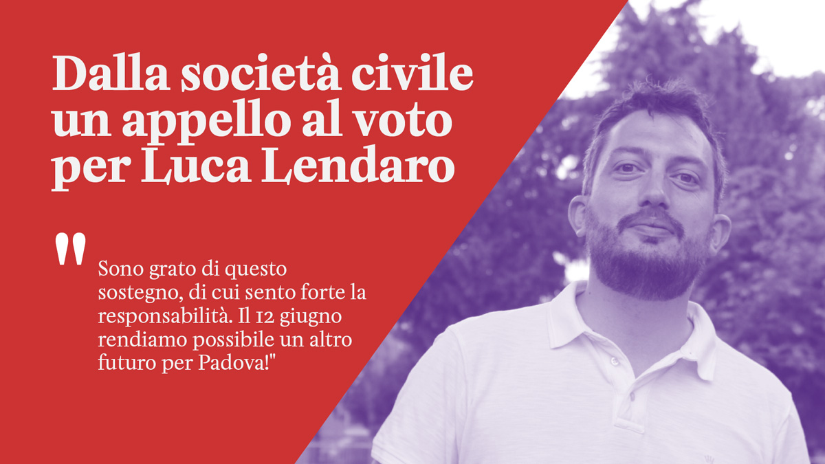 Luca Lendaro Lettera sostegno della società civile